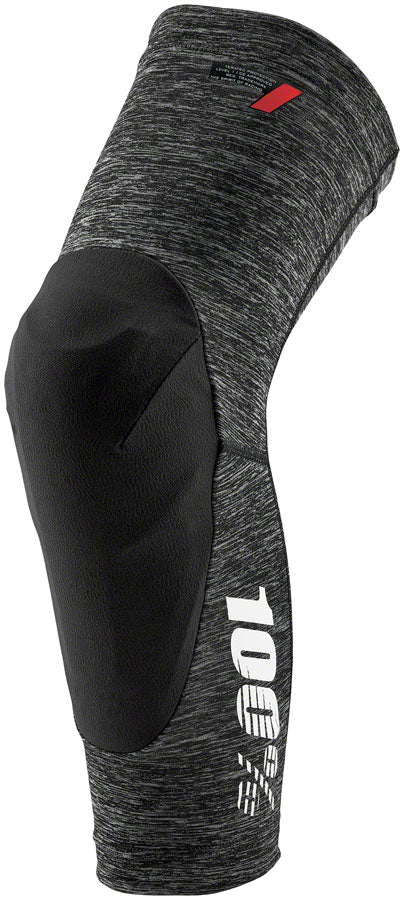 100% Teratec Knee Guards - Gray/Black Large - Image 2