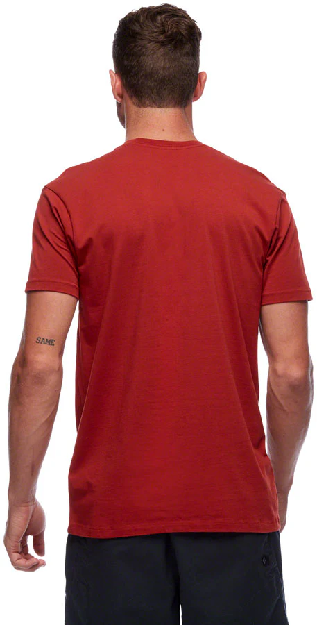 Black Diamond Block Print Mountain Tee - Red Rock Mens Small - Image 3