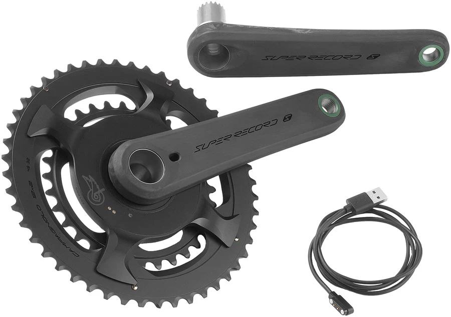 Campagnolo Super Record S Wireless Power Meter Crankset - 175mm 12-Speed 48/32t Campy 121/88 Asym BCD Ultra Torque Spindle Carbon - Image 4