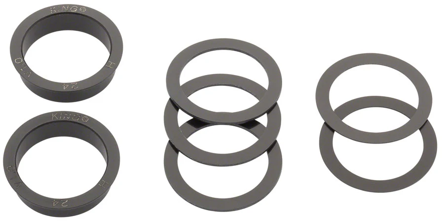 Chris King ThreadFit 24 Bottom Bracket Fit Kit 4 - English For Shimano Hollowtech II Red - Image 2