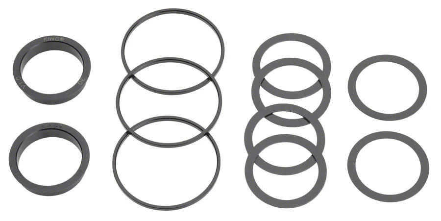 Chris King ThreadFit T47 30i Bottom Bracket Fit Kit 5 - T47 For 30mm Spindles BLK - Image 2