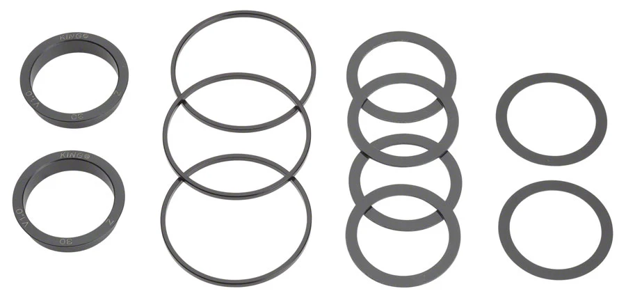 Chris King ThreadFit T47 30i Bottom Bracket Fit Kit 5 - T47 For 30mm Spindles Matte Jet - Image 2