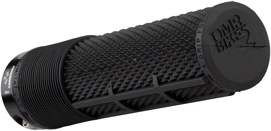 DMR DeathGrip Flangeless Grips - Thick Lock-On Black - Image 2