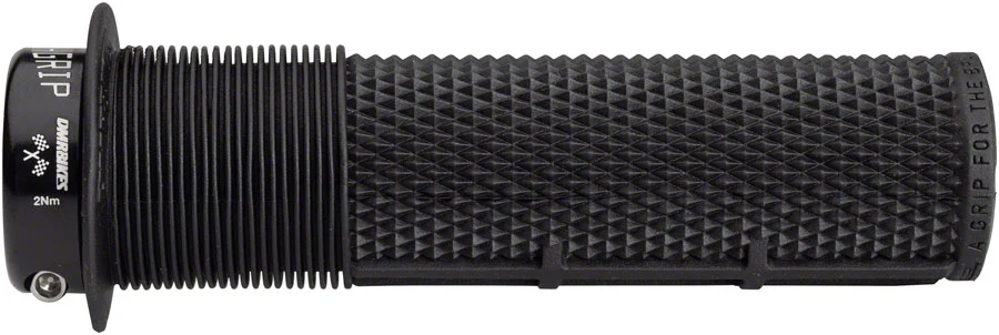 DMR DeathGrip Race Edition Grips - Thick Flanged Lock-On Black - Image 2