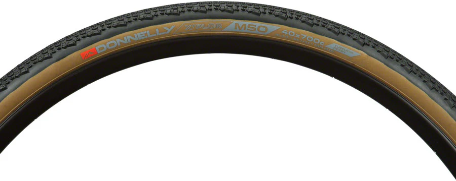 Donnelly Sports XPlor MSO Tire - 700 x 40 Tubeless Folding Black/Tan - Image 3