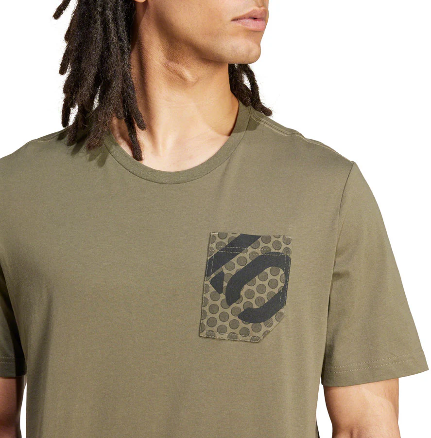 Five Ten Botb T-Shirt - Olive Strata Mens Small - Image 3