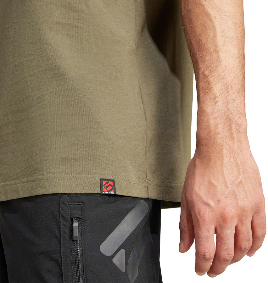 Five Ten Botb T-Shirt - Olive Strata Mens X-Large - Image 4