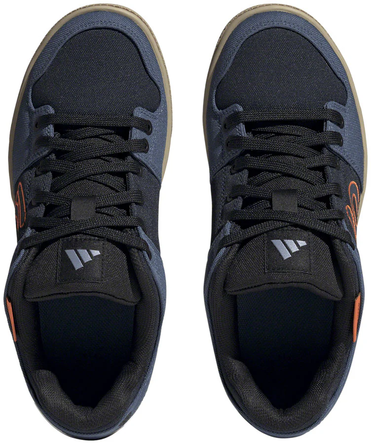 Five Ten Freerider Canvas Flat Shoes - Mens Core Legend Ink/Wonder Steel/Impact Orange 9 - Image 3