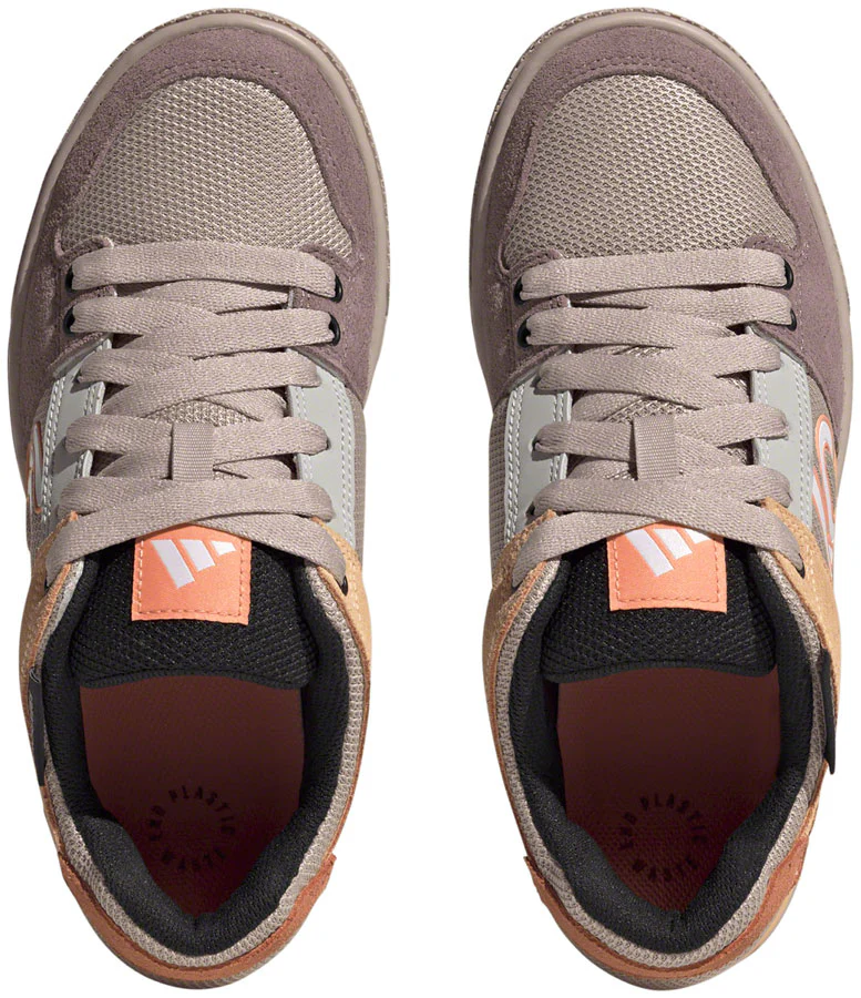 Five Ten Freerider Flat Shoes - Womens Wonder Taupe/Ftwr White/Acid Orange 8 - Image 3
