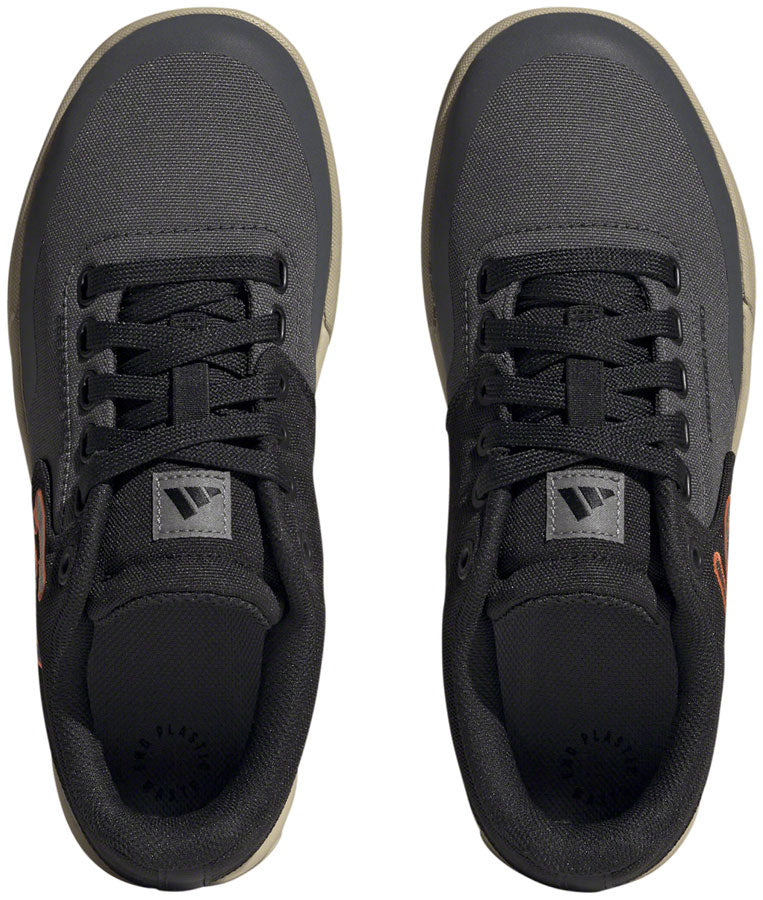 Five Ten Freerider Pro Canvas Flat Shoes - Womens Gray Six/Gray Four/Impact Orange 10.5 - Image 3