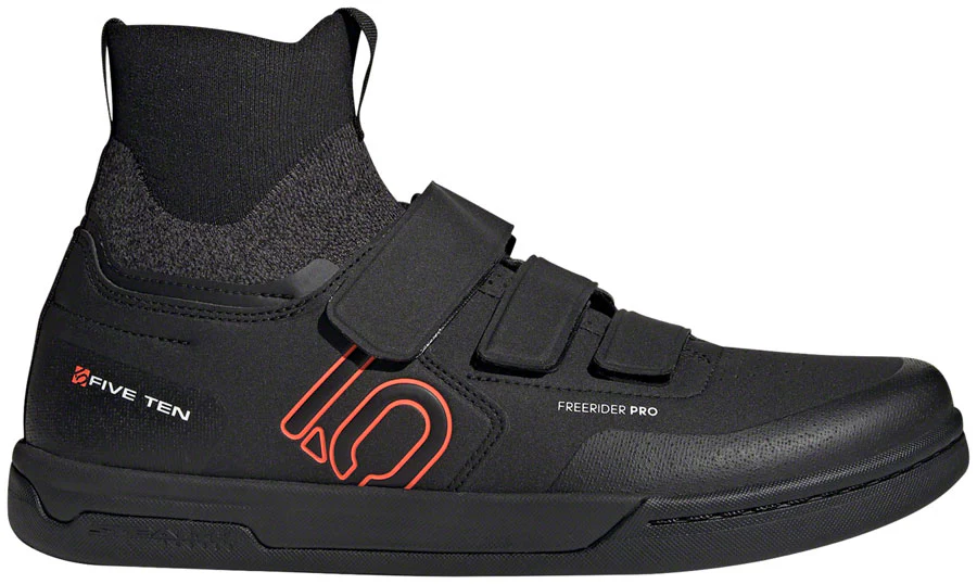 Five Ten Freerider Pro Mid VCS Flat Shoes - Mens Black 9.5 - Image 2