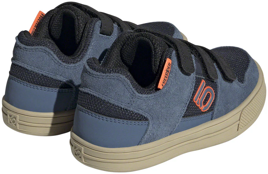 Five Ten Freerider VCS Flat Shoes - Kids Legend Ink/Wonder Steel/Impact Orange 5.5 - Image 2