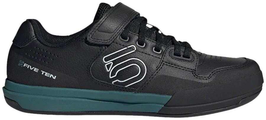 Five Ten Hellcat Mountain Clipless Shoes - Womens Core BLK / Crystal White / Hazy Emerald 10.5 - Image 2