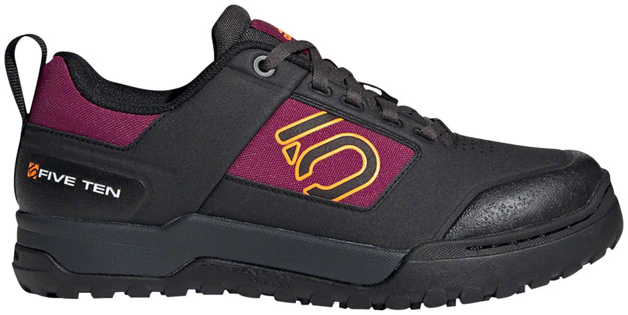 Five Ten Impact Pro Flat Shoes - Womens Core BLK / Signal Orange / Power Berry 6.5 - Image 2