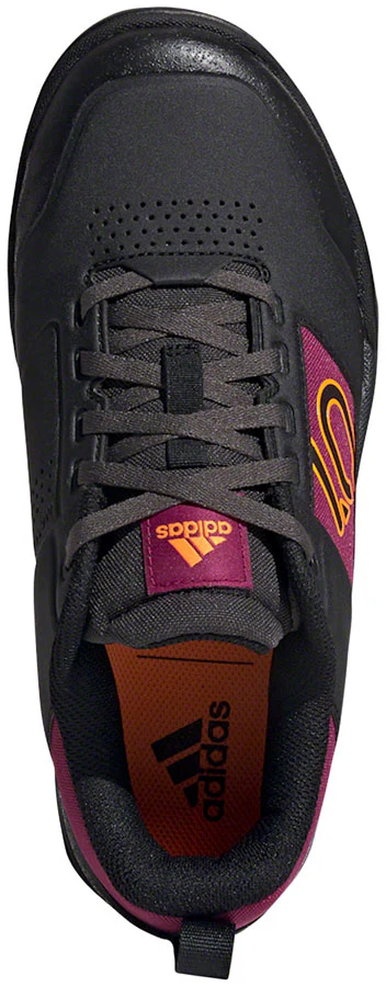 Five Ten Impact Pro Flat Shoes - Womens Core BLK / Signal Orange / Power Berry 8 - Image 4