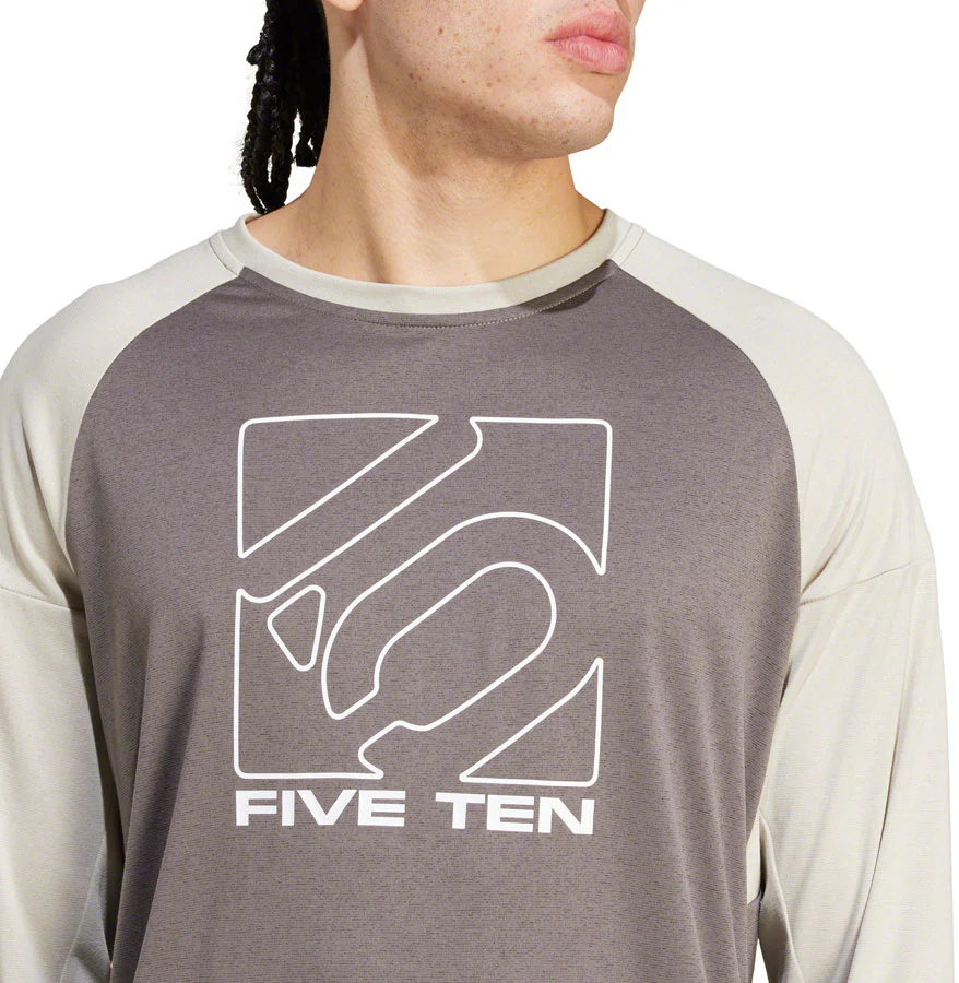 Five Ten Long Sleeve Jersey - Charcoal/Gray Mens Medium - Image 3