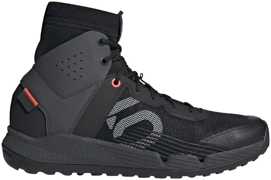 Five Ten Trailcross Mid Pro Flat Shoes - Mens Core BLK / Gray Two / Solar Red 9.5 - Image 2
