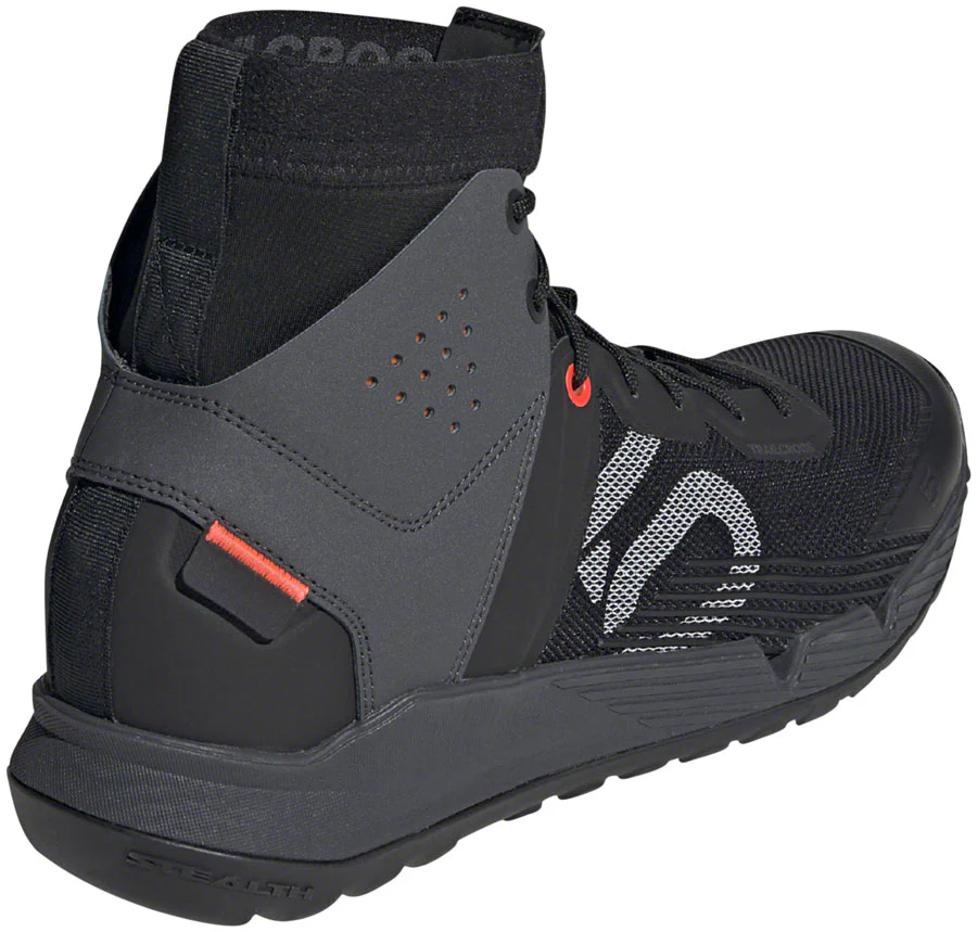 Five Ten Trailcross Mid Pro Flat Shoes - Mens Core BLK / Gray Two / Solar Red 9.5 - Image 3