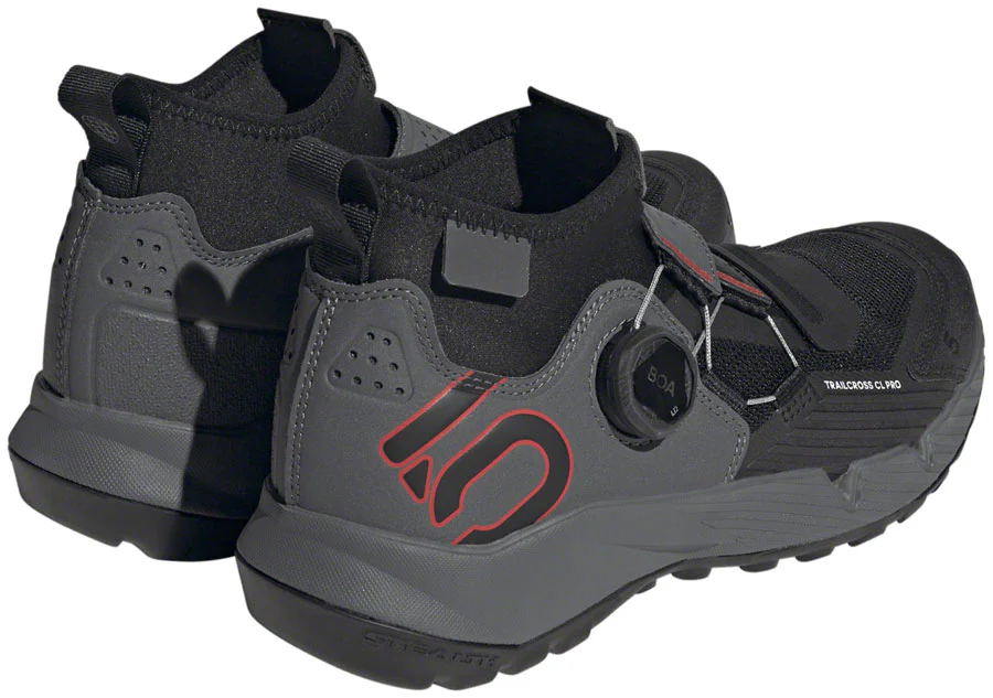 Five Ten Trailcross Pro Mountain Clipless Shoes - Womens Gray Five/Core BLK/Red 8.5 - Image 2