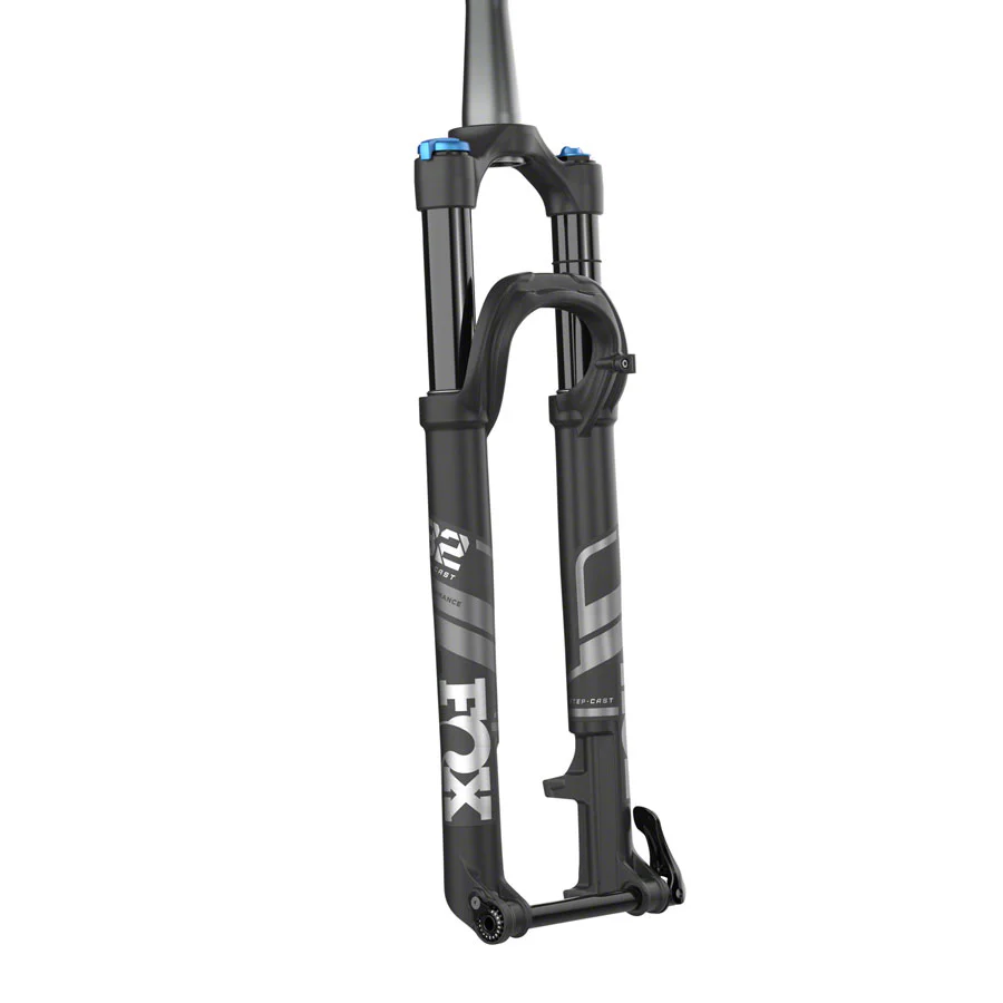 FOX 32 Step-Cast Performance Suspension Fork - 27.5" 100 mm 15QR x 110 mm 44 mm Offset Matte BLK GRIP 3-Position - Image 2