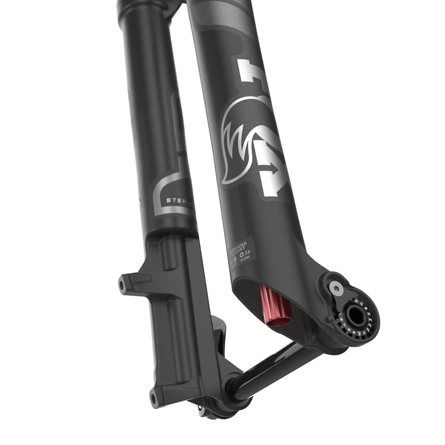 FOX 32 Step-Cast Performance Suspension Fork - 27.5" 100 mm 15QR x 110 mm 44 mm Offset Matte BLK GRIP 3-Position - Image 4