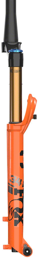 FOX 34 Factory Suspension Fork - 29" 130 mm 15 x 110 mm Kabolt 44mm Offset GRIP X Damper Shiny Orange - Image 3