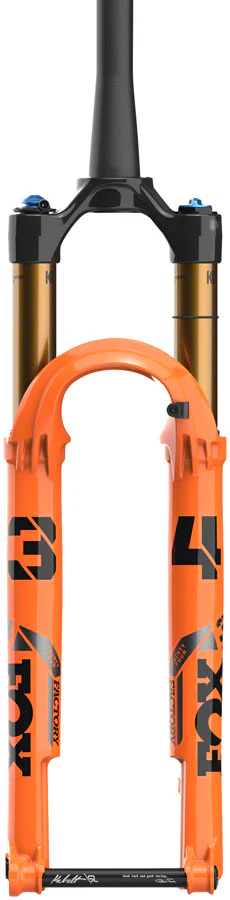 FOX 34 Step-Cast Factory Suspension Fork - 29" 120 mm 15 x 110 mm Kabolt 44mm Offset GRIP SL Damper Push-Lock Shiny Orange - Image 2