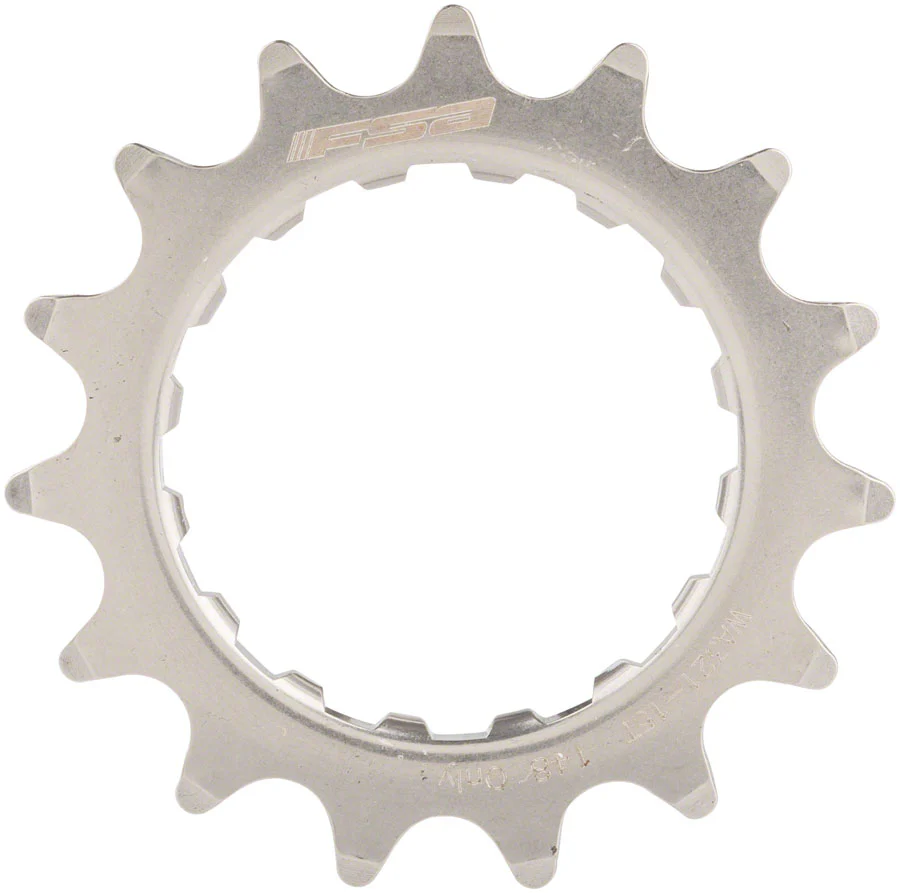 Full Speed Ahead WA321 eBike Sprocket GEN 2 Bosch - 15t 2.5mm Offset Stainless Steel Polished Silver - Image 2
