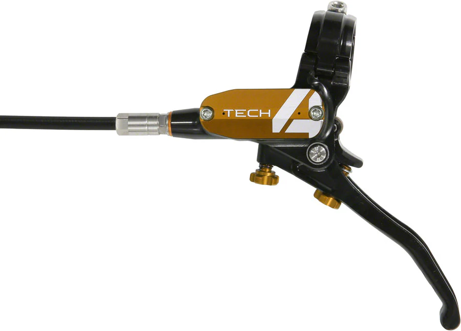 Hope Tech 4 E4 Disc Brake and Lever Set - Front Hydraulic Post Mount Bronze - Image 2