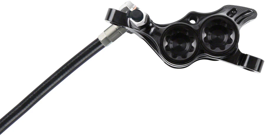 Hope Tech 4 E4 Disc Brake and Lever Set - Rear Hydraulic Post Mount Black - Image 3