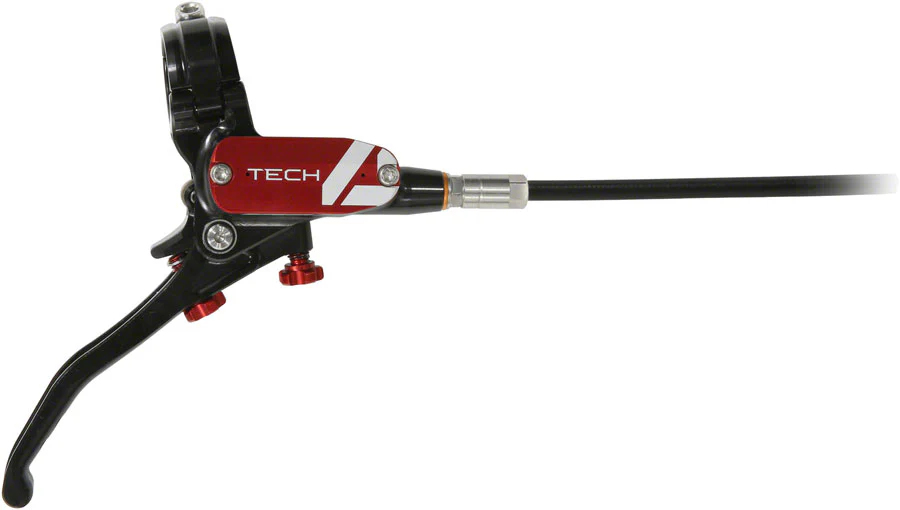 Hope Tech 4 E4 Disc Brake and Lever Set - Rear Hydraulic Post Mount Red - Image 2