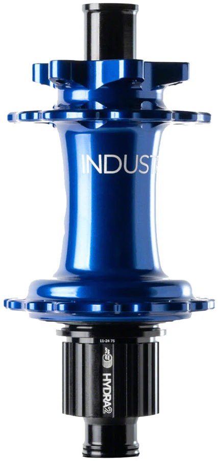 Industry Nine Hydra 2 Classic Rear Hub - 12 x 148mm 6-Bolt Micro Spline Blue 28H - Image 2