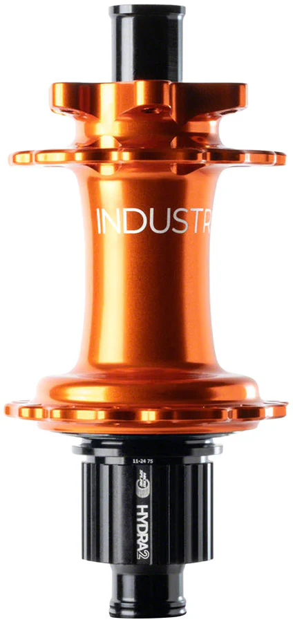 Industry Nine Hydra 2 Classic Rear Hub - 12 x 148mm 6-Bolt Micro Spline Orange 28H - Image 2