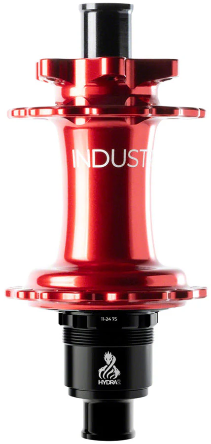 Industry Nine Hydra 2 Classic Rear Hub - 12 x 148mm 6-Bolt XD Red 32H - Image 2