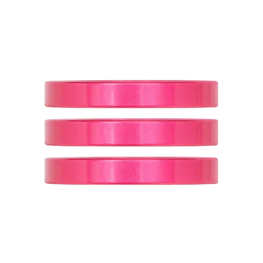 Industry Nine iRiX Headset Spacer 1-1/8 Height: 5mm Aluminum Pink 3pcs