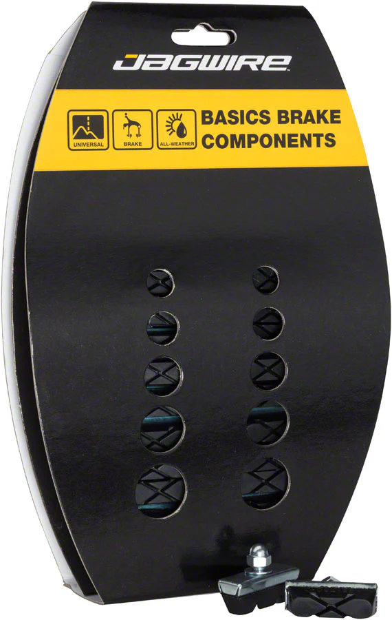 Jagwire Basics X-Caliper Brake Pads Threaded Black Card of 20 Pairs - Image 2