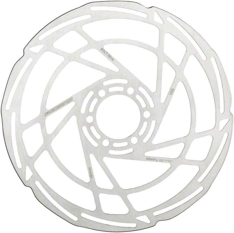 Jagwire Sport SR1 Disc Brake Rotor - 180mm 6-Bolt Silver - Image 2