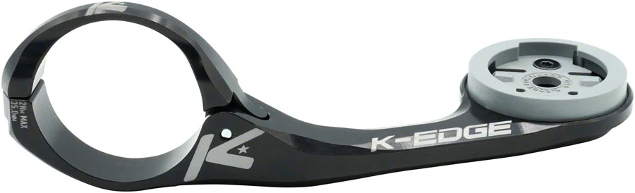 K-EDGE Wahoo MAX XL Computer Mount - 35.0mm Black Anodize - Image 2