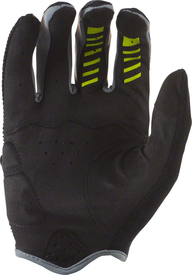 Lizard Skins Monitor AM Gloves - Jet Black/Neon Yellow Full Finger Medium - Image 2