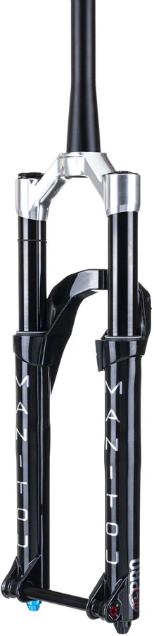 Manitou JUnit 34 Pro Suspension Fork - 26" 140 mm 15 x 110 mm 41 mm Offset Gloss BLK - Image 2