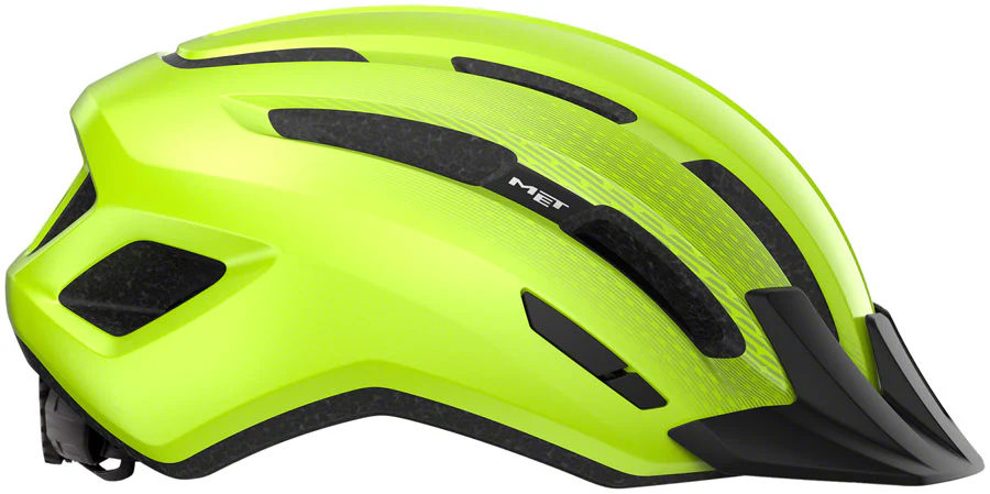 MET Downtown Mips Helmet - Fluo Yellow Glossy Medium - Image 3