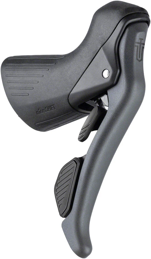 microSHIFT Sword Drop Bar Shifter/Brake Lever Set - 1x 10-Speed Sword Compatible Gray - Image 2