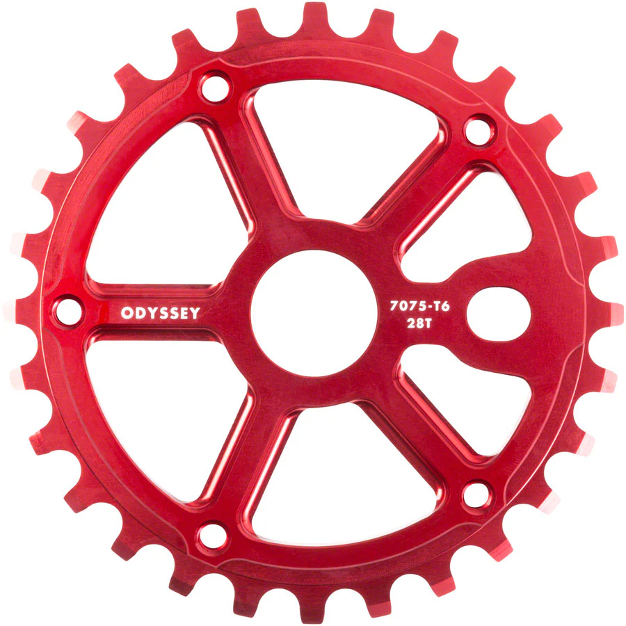 Odyssey Utility Pro Guard Sprocket - 28t Anodized Red - Image 3
