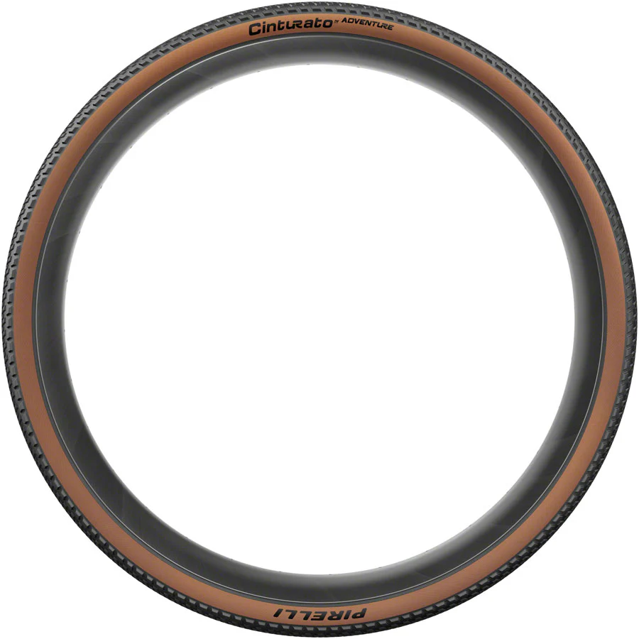 Pirelli Cinturato Adventure Tire - 700 x 40 Tubeless Folding Classic Tan TechWALL+ Pro Gravel - Image 2