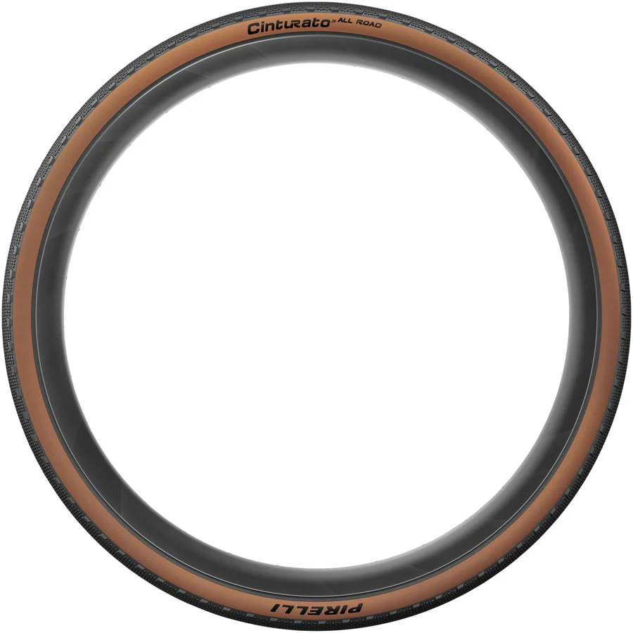 Pirelli Cinturato All Road Tire - 700 x 45 Tubeless Folding Classic Tan TechWALL+ Pro Gravel - Image 2