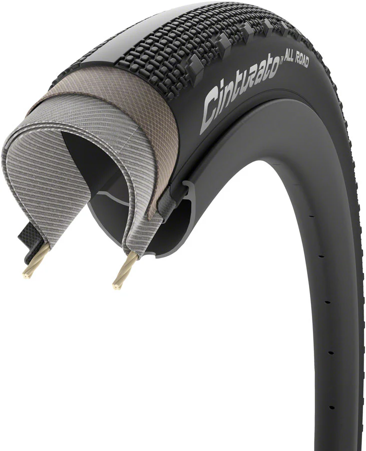Pirelli Cinturato All Road Tire - 700 x 50 Tubeless Folding BLK TechWALL+ Pro Gravel - Image 3