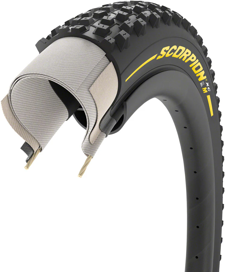 Pirelli Scorpion XC M Tire - 29 x 2.2 Tubeless Folding YLW Label Team Edition - Image 3