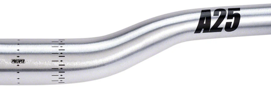 ProTaper A25 Handlebar - 810mm 25mm Rise 31.8mm Aluminum Polished Silver - Image 2