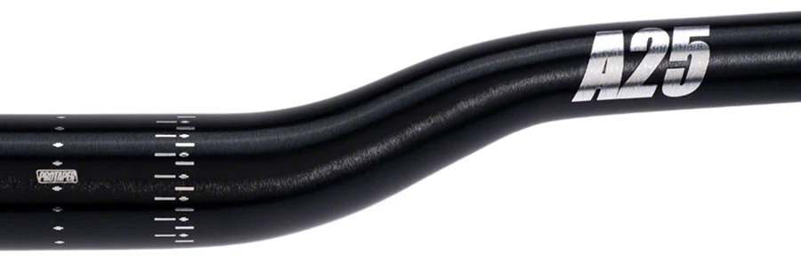 ProTaper A25 Handlebar - 810mm 25mm Rise 35mm Aluminum Polish Black - Image 2