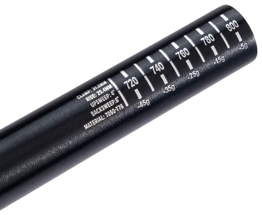 ProTaper A25 Handlebar - 810mm 25mm Rise 35mm Aluminum Polish Black - Image 4